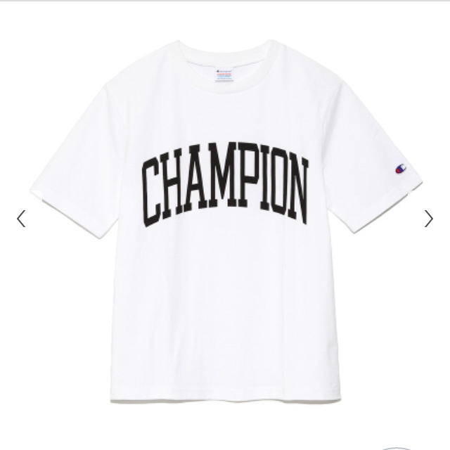 FRAY I.D(フレイアイディー)の新品未使用♡FRAY I.D×Champion フロントロゴTシャツWhite♡ レディースのトップス(Tシャツ(半袖/袖なし))の商品写真