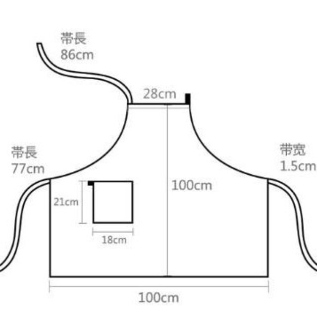 ♡リネン エプロン 機能的　シンプル♡ダークグレイ インテリア/住まい/日用品のキッチン/食器(その他)の商品写真