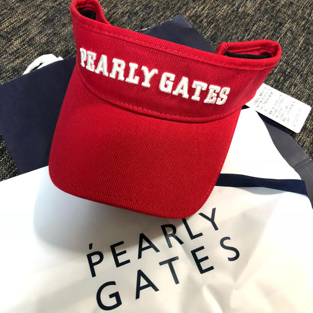 PEARLY GATES(パーリーゲイツ)のKoharuさん専用！！新品  パーリーゲイツ  サンバイザー スポーツ/アウトドアのゴルフ(その他)の商品写真