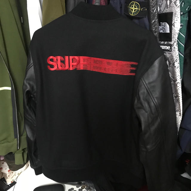 熱い販売 Supreme - Supreme Motion sizeM Jacket Varsity Logo スタジャン