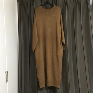 ショコラフィネローブ(chocol raffine robe)のロングニットワンピース(ニット/セーター)