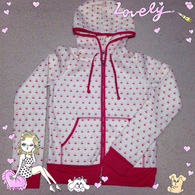 Katie(ケイティー)のKatie♡カップケーキパーカー♡AMO レディースのトップス(パーカー)の商品写真