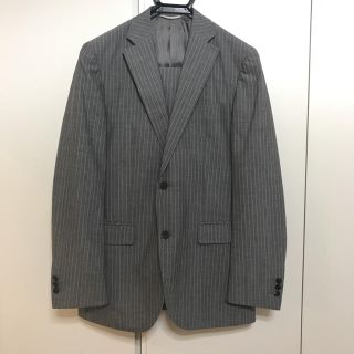 スーツカンパニー(THE SUIT COMPANY)のスーツカンパニーオールシーズンスーツチャコールグレーピンストライプ(セットアップ)