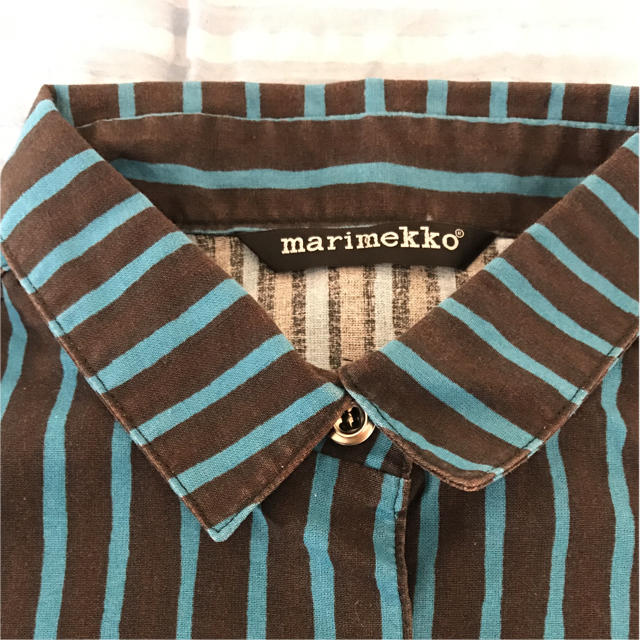 marimekko(マリメッコ)のmarimekko JOKAPOIKA ヨカポイカ シャツ レディースのトップス(シャツ/ブラウス(長袖/七分))の商品写真