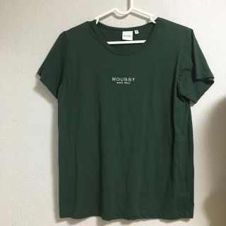 マウジー(moussy)のmoussy トップス 半袖 モスグリーン(Tシャツ(半袖/袖なし))