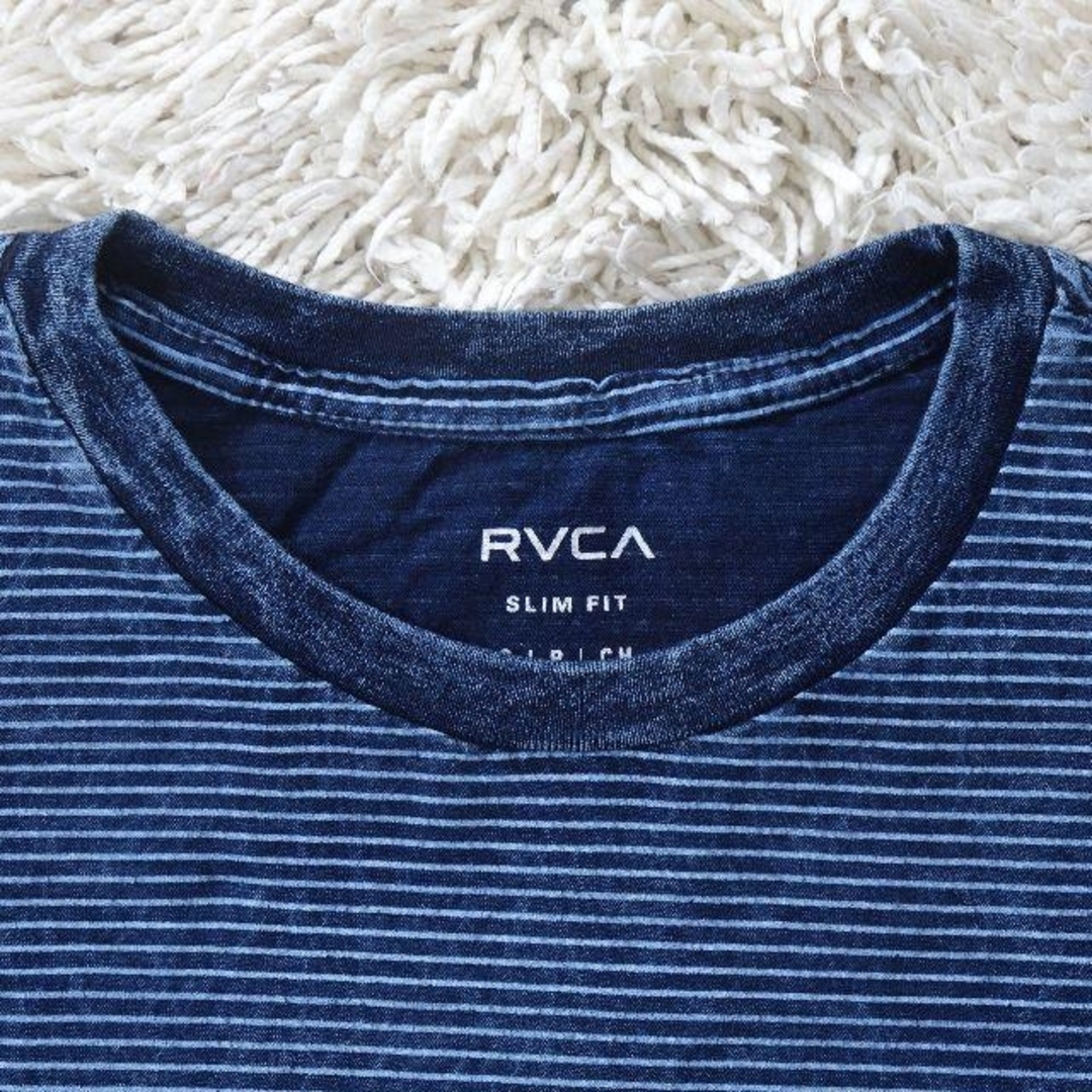 RVCA(ルーカ)のRVCA(ルーカ)/半袖インディゴボーダーTシャツRV002 メンズのトップス(Tシャツ/カットソー(半袖/袖なし))の商品写真