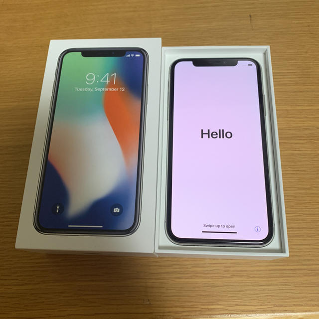 iPhoneX 64GB Silver simフリー