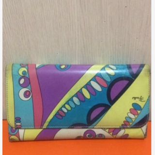 エミリオプッチ(EMILIO PUCCI)の本物エミリオプッチのカラフル系幾何学的な長財布(財布)