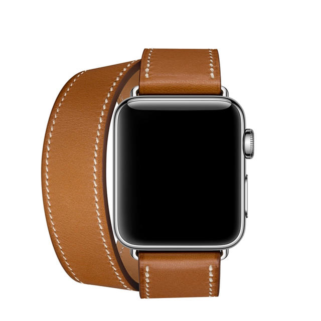 Hermes(エルメス)の期間限定値下げ未使用品 Apple Watchエルメスバンド 38mm Lサイズ メンズの時計(レザーベルト)の商品写真