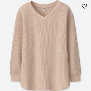 ユニクロ(UNIQLO)の【こでぶ様専用】UNIQLO❤︎ワッフルVネックT(Tシャツ(長袖/七分))