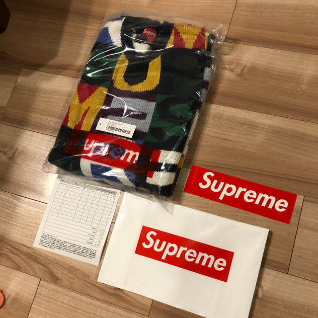 18aw Supreme Big Letters Sweater