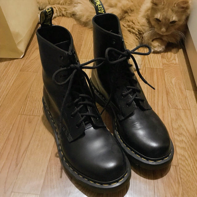 ドクターマーチン Dr.Martens 8ホール ブラック 黒 25cm UK6-