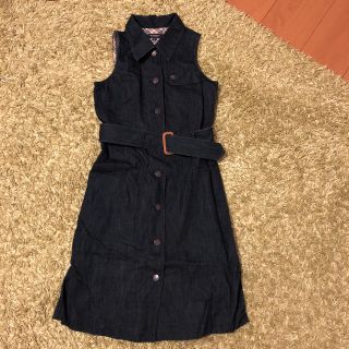 バーバリー(BURBERRY)のBurberry 150サイズ デニムワンピース(ひざ丈ワンピース)