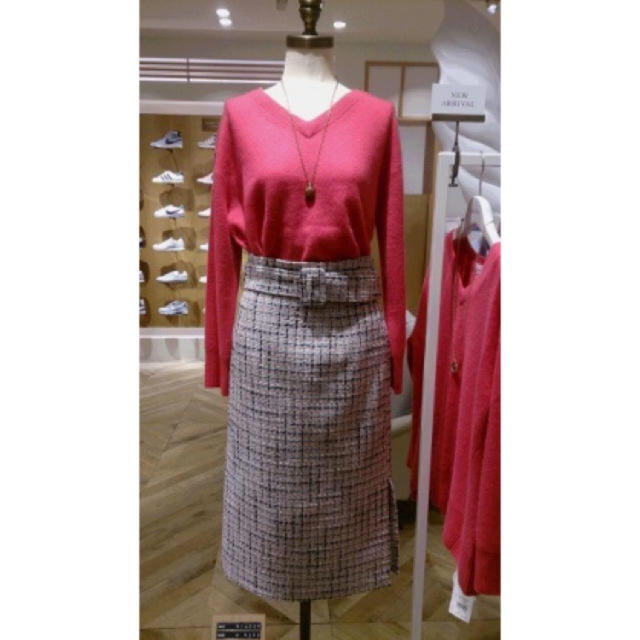 Mila Owen(ミラオーウェン)のツイードスカート レディースのスカート(ひざ丈スカート)の商品写真