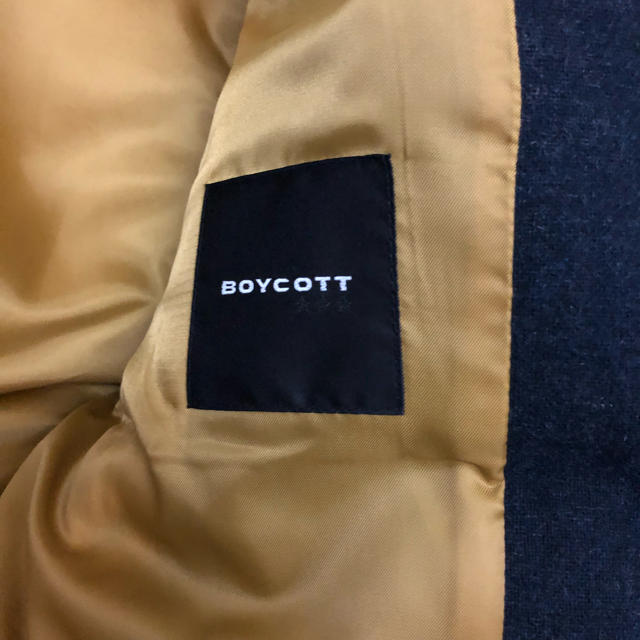BOYCOTT(ボイコット)のボイコット ダウン ベスト ネイビー メンズのジャケット/アウター(ダウンベスト)の商品写真