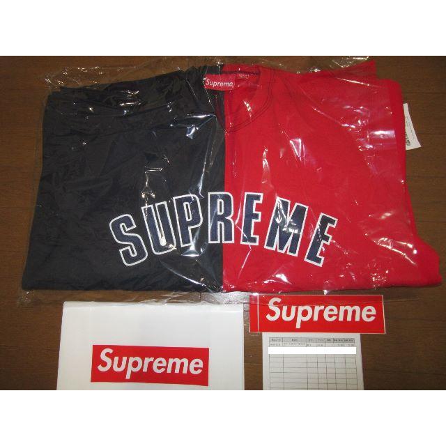 Supreme(シュプリーム)のXL 新品 18AW Supreme Split Crewneck ネイビー 赤 メンズのトップス(スウェット)の商品写真