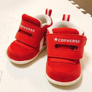 コンバース(CONVERSE)の12cm コンバース スニーカー 赤♡(スニーカー)