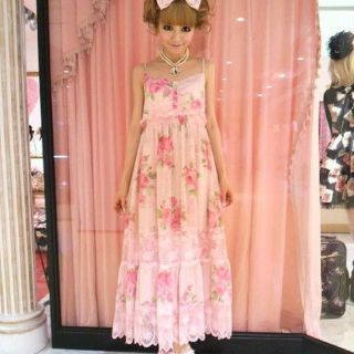 ジーザスディアマンテ(JESUS DIAMANTE)の♡ディアマンテ♡シシリアマキシ♡ヒョウ薔薇ピンク♡(ロングワンピース/マキシワンピース)