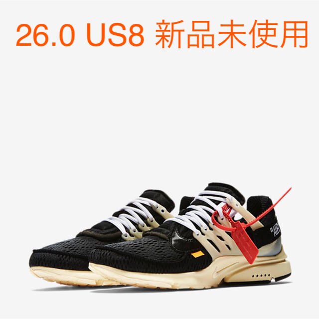 100%正規品 OFF-WHITE 新品 国内正規品 PRESTO AIR 10:NIKE 【26.0