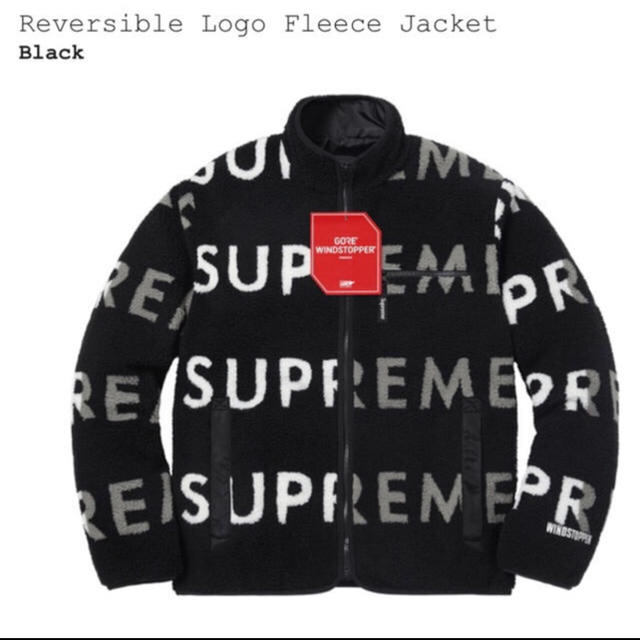 Supreme Reversible Logo Fleece Jacket Mナイロンジャケット