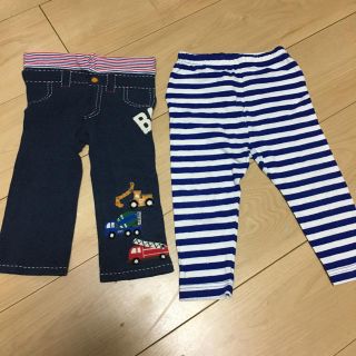 ダブルビー(DOUBLE.B)の花恋様専用 ミキハウス  スパッツパンツ 100 ユニクロレギンス90 セット(パンツ/スパッツ)