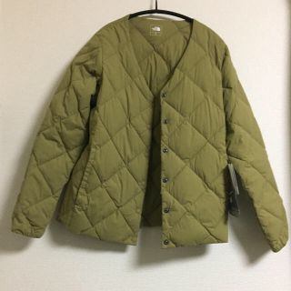 ザノースフェイス(THE NORTH FACE)のノースフェイス インナーダウン  ベージュ 新品未使用(ダウンジャケット)