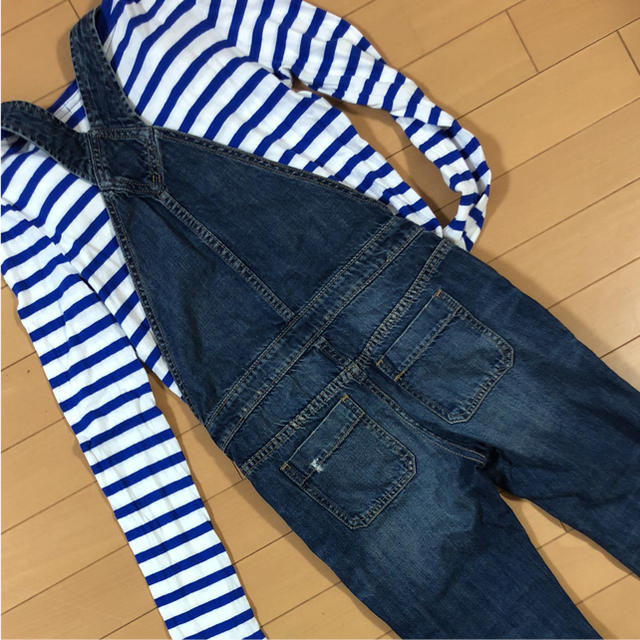 GAP Kids(ギャップキッズ)のオーバーオールとTシャツセット キッズ/ベビー/マタニティのキッズ服女の子用(90cm~)(その他)の商品写真