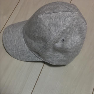 エイチアンドエム(H&M)のH &M☆無地キャップ  ライトグレー(帽子)
