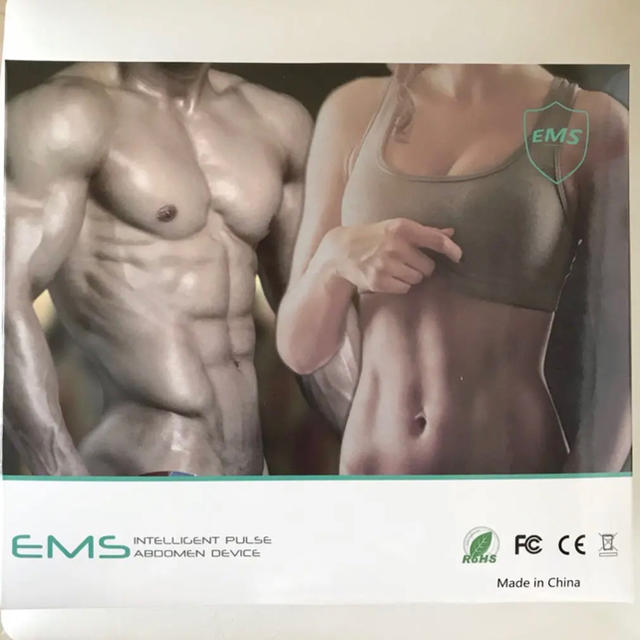 EMS(イームス)の新品‼️EMS 腹筋ベルト 腹筋マシン 　筋トレマシン ダイエット 筋肉刺激 スポーツ/アウトドアのトレーニング/エクササイズ(トレーニング用品)の商品写真