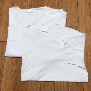 ザラ(ZARA)のZARA VネックTシャツ2点セット(Tシャツ/カットソー(半袖/袖なし))