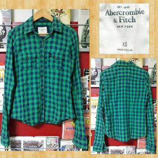 アバクロンビーアンドフィッチ(Abercrombie&Fitch)のAbercrombie & Fitch アバクロ チェックシャツ 美品 XS(シャツ/ブラウス(長袖/七分))