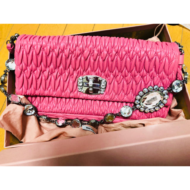 限定値下げミュウミュウmiumiuナッパクリスタル2wayバック