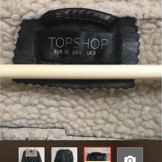 TOPSHOP(トップショップ)のTOPSHOP ムスタンコート レディースのジャケット/アウター(ムートンコート)の商品写真