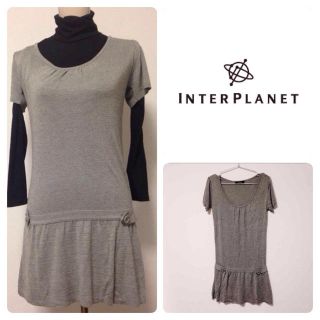 インタープラネット(INTERPLANET)の半袖♡ニットワンピ(ミニワンピース)