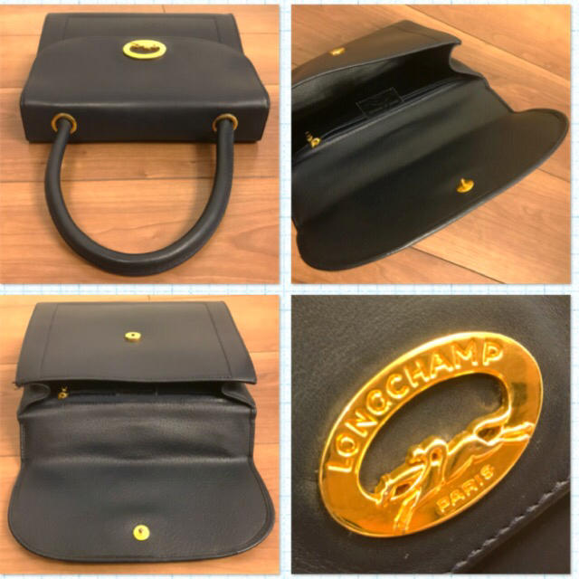 LONGCHAMP(ロンシャン)のフランス製 LONGCHAMP オールレザー ケリー レディースのバッグ(ハンドバッグ)の商品写真