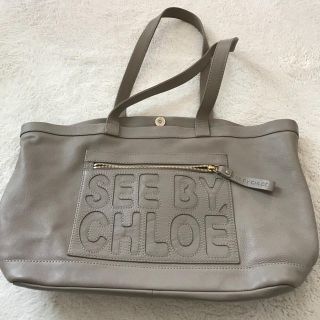 シーバイクロエ(SEE BY CHLOE)のsee   by chloe  グレーカバン(トートバッグ)