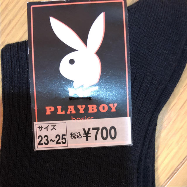 PLAYBOY(プレイボーイ)のハイソックス２足セット(プレイボーイ&バービー) レディースのレッグウェア(ソックス)の商品写真