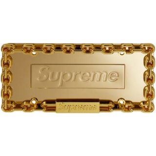 シュプリーム(Supreme)の新品 金2枚セットSupreme License Plate Frame(車外アクセサリ)