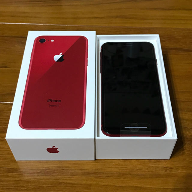 【新品、本物、当店在庫だから安心】 - Apple KOU@sneaker RED PRODUCT 64GB iphone8 スマートフォン本体