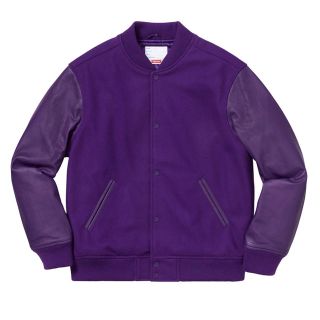 シュプリーム(Supreme)のsupreme motion logo varsity jacket(レザージャケット)