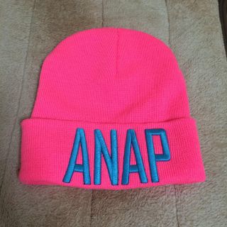 アナップ(ANAP)のANAP＊ロゴニット帽(ニット帽/ビーニー)