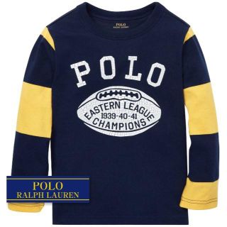 ラルフローレン(Ralph Lauren)の☆新品☆100 ラルフローレン コットンジャージーTシャツ ネイビー 4052(Tシャツ/カットソー)