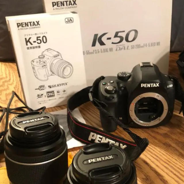 スマホ/家電/カメラPENTAX ペンタックス K-50 レンズキット ズーム