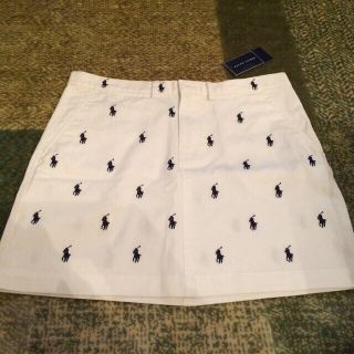 ポロラルフローレン(POLO RALPH LAUREN)のポロラルフローレン 白ミニスカート(ミニスカート)