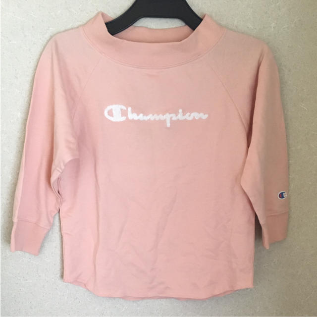 Champion(チャンピオン)の【新品未着用】タグ付き☆ Champion キッズ トレーナー キッズ/ベビー/マタニティのキッズ服女の子用(90cm~)(Tシャツ/カットソー)の商品写真