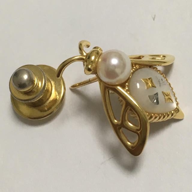 ミキモト Mikimoto k18 パール ブローチ 蜂 ピクウェ 期間限定 ...