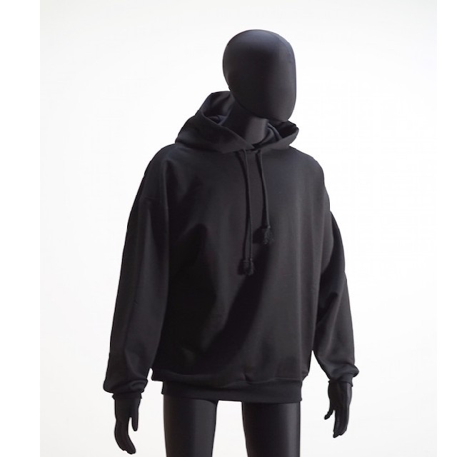 AURALEE SUPER SOFT HEAVY SWEAT P/O BLACK メンズのトップス(パーカー)の商品写真