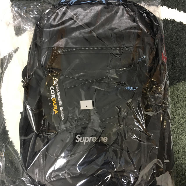 supreme backpack black 17fw