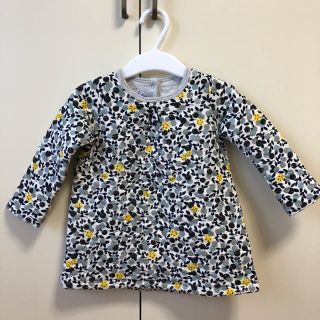 プチバトー(PETIT BATEAU)の【専用ページ】【美品】プチバトー 花柄ワンピース 12M(ワンピース)