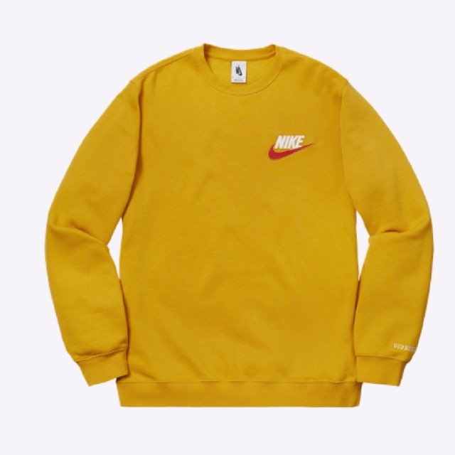 Supreme Nike クルーネック イエロー XS